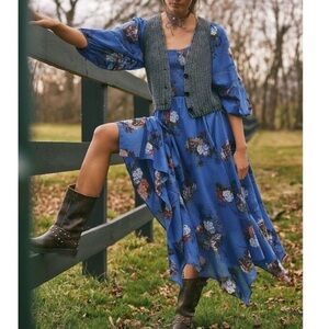 FREE PEOPLE MORNING GLORY MAXI DRESS SIZE XS MSRP $168.00 NWT
